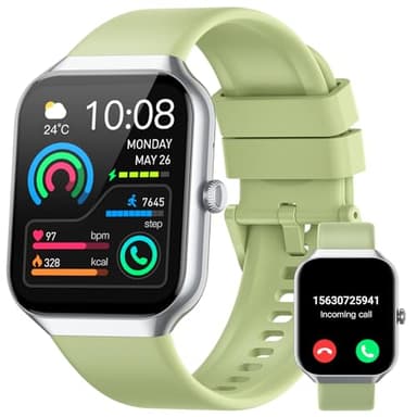 Jugeman Smartwatch Herren Damen 1.96 Zoll HD Smart Watch Herren 100+ Sportmodi Fitnessuhr mit Schrittzähler