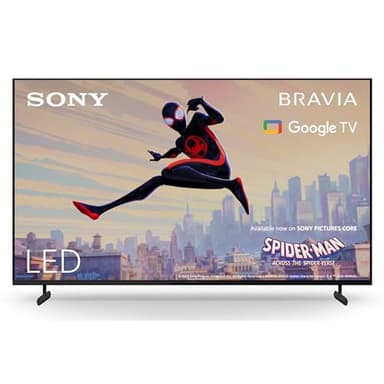 Sony BRAVIA, KD-55X80L, 55 Zoll Fernseher, LED, 4K HDR, Google TV, Smart TV, Works with Alexa, BRAVIA CORE, TRILUMINOS PRO, HDMI 2.1, Gaming-Menü mit ALLM