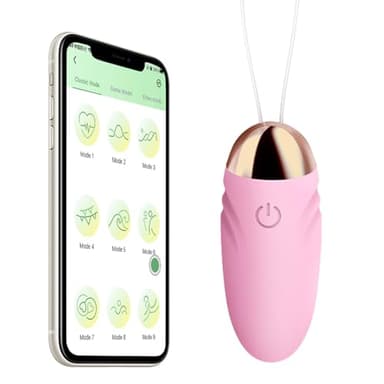 ZWFUN Vibrationseier mit 9 Vibrationsmodi Bluetooth APP-Steuerung Vibro Ei G-Punkt-Stimulation Liebeskugeln für die Frau Sex Toyset für Woman Sexspielzeug für Damen Vibration für Frauen Paare (Rosa)