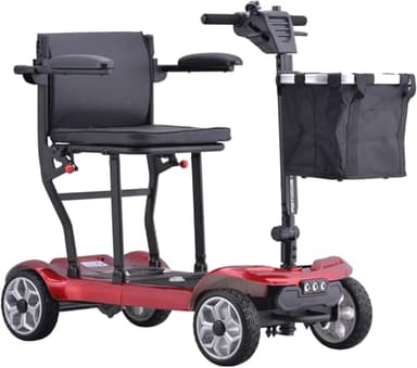 Mobilitätsroller – 4-Rad, leichter faltbarer Roller für Erwachsene，24V8Ah*224V8Ah*2 Batterie, 150 kg Tragfähigkeit,wiegt 19KG （43lb）Höchstgeschwindigkeit 10 km/h, leichtes,3 Jahre Garanti ﻿
