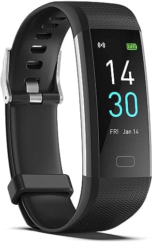 Septoui Fitness-Tracker Pulsuhr Blutdruck SpO2 Fitnessuhr IP68 Wasserdicht, 16 Sportmodi Schrittzähler Kalorienzähler Schlaf Tracker Aktivitätstracker Damen Herren Kinder Smartwatch Android iOS