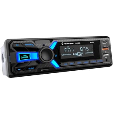 Autoradio Bluetooth mit Typ-C-Ladeanschluss, CENXINY RDS Autoradio 1DIN FM/AM Radio Unterstützt 2USB/AUX/SD/TF/EQ/DSP/Android und iOS