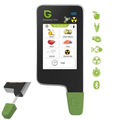 Greentest Eco 6 Geigerzähler + Nitrattester Fleisch Fisch TDS Wassertester dosimeter Strahlenmessgerät Strahlungsmessgerät nitrat tester messgerät geiger counter nitratmessgerät