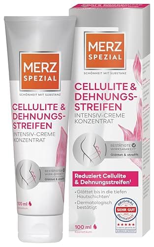 Merz Spezial Cellulite & Dehnungsstreifen Intensiv-Creme Konzentrat – 1 x 100 ml – Hautpflege glättet & strafft nachweislich bis in die tiefen Hautschichten – vegan