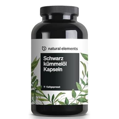Schwarzkümmelöl (original Nigella sativa) – 400 Kapseln im 6-Monats-Vorrat – 1.000mg echtes Schwarzkümmelöl/Tag – kaltgepresst, naturbelassen – sorgfältig laborgeprüft