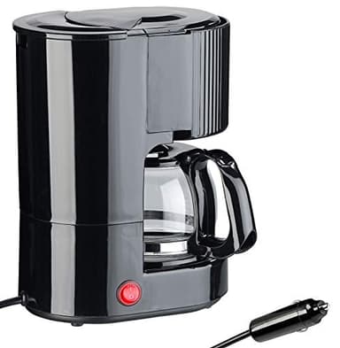 Rosenstein & Söhne Kaffeemaschine 24V: Lkw-Filterkaffee-Maschine, bis zu 3 Tassen, 650 ml, 24 Volt, 300 Watt (Kaffeemaschine 24 Volt, Lkw, Camping Wasserkocher)