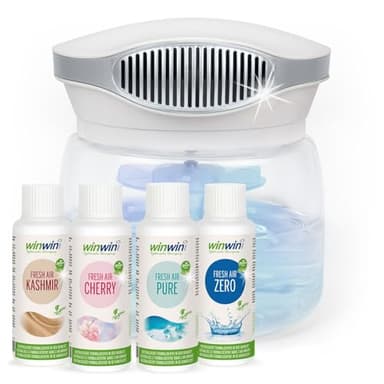 winwinCLEAN MASTER Bowl 4.0 I Luftreiniger I Air Purifier mit Wasserfilter entfernt Schadstoffe Pollen Staub Tierhaare Schimmel | Raumluftreiniger Ideal für Allergiker Asthmatiker & Sensible Atemwege
