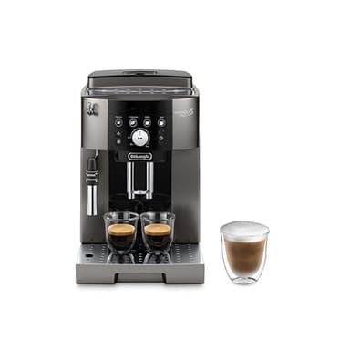 De'Longhi Magnifica S Smart ECAM250.​33.​TB, Automatische Kaffeemaschine mit Milchaufschäumer, Kompakt, Bean-to-Cup Kaffeevollautomat, Manuelles Milchaufschäumen, 4 One-Touch Rezepte, Titan Schwarz