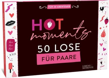 Losbox für Paare Sex Spiel Hot Moments -50 heiße & erotische Momente für Pärchen Geschenk zum Valentinstag Sex Spielzeug Überraschung Sie Ihn Freundin Freund Frauen Männer Jahrestag Hochzeitstag