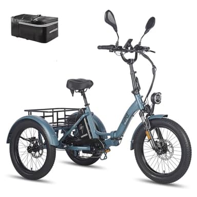 2025 Fafrees F20 Mate E-Bike 3 Rad Klapprad 48V 21Ah Akku 115KM [ Offiziell ] E Bike Damen Hydraulische Scheibenbremsen, Elektrofahrräder 65N.m, Fat Ebike Herren 20 Zoll, E Lastenfahrrad IPX5 - Update