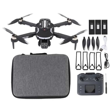 Bewinner 8K GPS -Drohne mit Dual -HD -Kameras, Intelligenter Hindernisvermeidung, 2 Km FPV -Getriebe, Bürstenloser Motor -RC -Quadcopter für Erwachsene mit (3 Batterien)