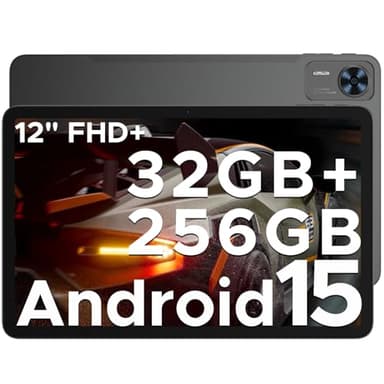 DOOGEE T36 Tablet 12 Zoll Android 15, 32 GB+256 GB/2 TB TF T620 Octa-Core, 2,4K 90 Hz Display, 8800 mAh, Gaming Tablet mit SIM Card Slot, 4G LTE, Bluetooth 5.0+5G WiFi, Metallgehäuse - Schwarz