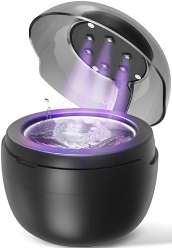 Klarsonic Ultraschallreinigungsgerät, 50000Hz Dental Pod 250ML Ultraschallreiniger - Ultrasonic Cleaner mit 6 UV Lampe für Zahnschiene, Zahnspangen, Retainer, Zahnersatz, Aligner, Prothesen, Schmuck