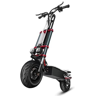 Lohang 6000W Elektro Scooter für Erwachsene E Scooter E Roller Klappbar Doppelmotor Doppelaufhängung 12 Zoll Motorroller für Pendler 60V 38Ah Lithiumbatterie 200kg Last