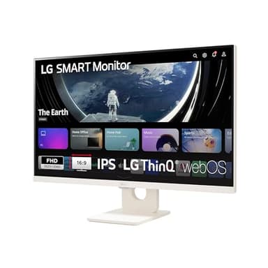 LG Electronics 32SR50F-W.AEU Full-HD Multimedia IPS-Monitor 32" (80 cm), 1920 x 1080, 16:9, 8 ms GtG, 60 Hz, sRGB, HDR10, webOS 23, LG ThinQ, Filcker Safe - Weiß