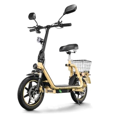 TWOFISH E Scooter mit Straßenzulassung(EEC), Elektro Scooter mit 48V 13Ah Akku, 30 km Reichweite, 14 Zoll Reifen, Elektroroller mit Stoßdämpfung, M5-Elite-E