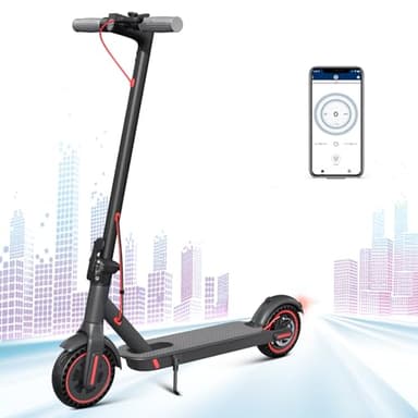 E Scooter mit Straßenzulassung，36V10.4Ah Batterie und 350W Motor Zusammenklappbarer Elektroroller, Reichweite 35KM, Geschwindigkeit bis zu 20KM/H, 8.5" Reifen Belastung 120KG, APP Steuerung