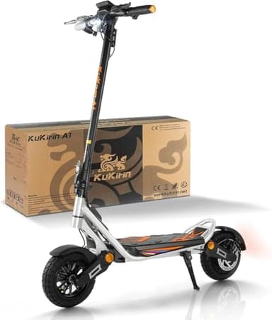 Kukirin E Scooter,Elektro Elektroroller Erwachsene Elektroscooter,E Roller Offroad,Elektro Scooter Roller,50 Km Reichweite,120 KG Tragkraft,A1