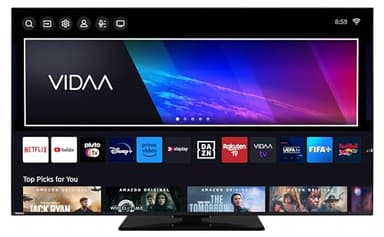 Toshiba 65 Zoll VIDAA TV Fernseher (4K UHD Smart TV, HDR Dolby Vision, Triple-Tuner, Bluetooth, Dolby Audio) 65UV3463DAW