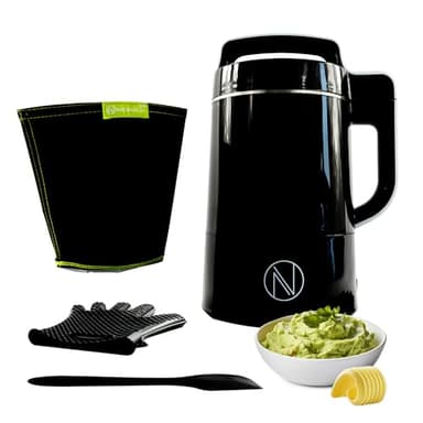 Nebula Infusion Chef | Elektrischer Kräuterbutter-, Öl- und Gummibärchenhersteller | Tinkturen, Öle und Butter herstellen | Reinigungsmodus | 1200ml Fassungsvermögen | Schwarz