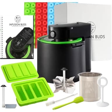 3-in-1 Magical Infuser Machine Herb Decarboxylator & Gummy Maker Butter Maker Machine for creating Infused Butter, Gummies, Herbal Oil & More Rezeptbuch & Alles Zubehör