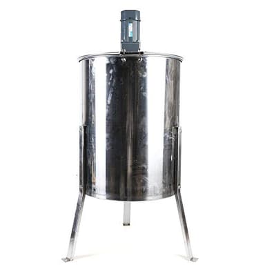 LENJKYYO Edelstahl Imker Schleuder Elektrische Honigschleuder 4Rahmen Waben Honig 120W