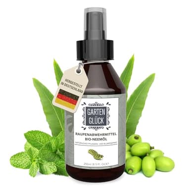 Garten Glück® Raupen & Buchsbaumzünsler Spray -250ml- Natürlich Raupenfrei durch effektives Mittel gegen Raupen - Ohne Flecken oder Rückstände - Schonendes Buchsbaumzünsler Spritzmittel