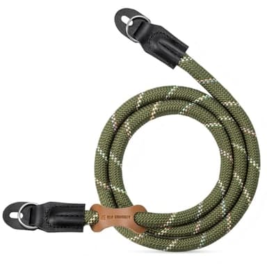 K&F CONCEPT Kameragurt Kamera Schultergurt Camera Strap Kamera Tragegurt geeignet für DSLR SLR oder spiegellosen Kameras (Grün Mehrfarbig)