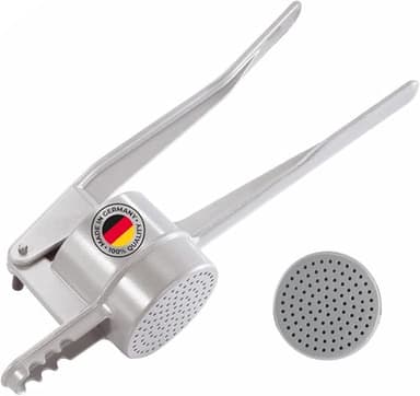 Westmark Spätzle-/Kartoffelpresse, Mit runder Lochung, Aluminiumdruckguss, Länge: 41 cm, Spätzlepress, Silber, 61102260