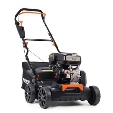 FUXTEC Vertikutierer 3in1 FX-BV240 4-Takt-Motor 4,1kW 18 Messer und 24 gefederte Krallen Front-Tragegriff und 45L Fangkorb