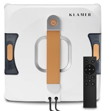 KLAMER Fensterputzroboter, Kompakter Fensterroboter mit automatischer Kanten-Erkennung, Dual Sprühsystem, Intelligenter Pfadplanung & Absturzsicherung