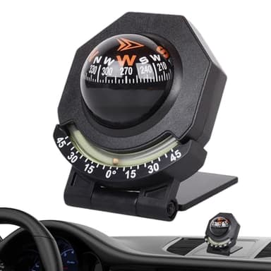 Auto Navigation - Faltbar Einstellbar 180° Neigungswinkel Gauge | Hochpräziser Auto Armaturenbrett Nachtsicht Marine - mit Meter | Autos, LKWs, Boote & Nutzung