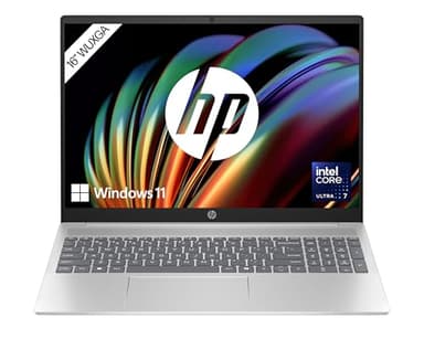 HP Pavilion Laptop PC | Intel Core Ultra 5 mit integrierter KI | 125U 16" WUXGA-Display | 16GB RAM | 1TB PCIe NVMe SSD | Intel Grafikkarte | QWERTZ mit Copilot Key | Windows 11 Home | Silber