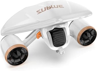 Sublue Mix Pro Dual Motor Unterwasser-Scooter - 2 Geschwindigkeitsmodi, 60 Minuten Laufzeit, 40 m Tiefe mit Kamerahalterung & Alarm bei niedrigem Batteriestand für Pool, Tauchen, Schnorcheln (weiß)