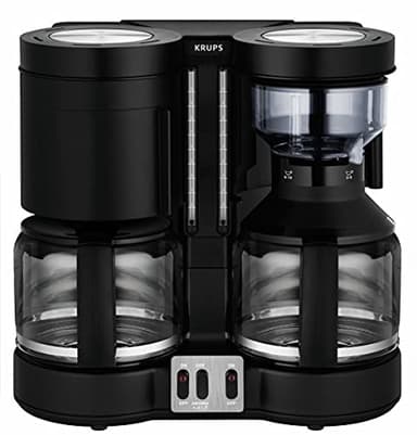 Krups KM8508 Duothek Plus Doppel-Kaffeeautomat, Kunststoff, 20 Unknown_Modifier, Schwarz