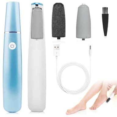 Elektrischer Hornhautentferner für die Füße, Hornhautentferner Elektrisch, Fußpflege Elektrischer Hornhautentferner, Stark Pediküre Set, Hornhaut Entfernen fuß für Tote, Harten, Rissige Haut (Blau)