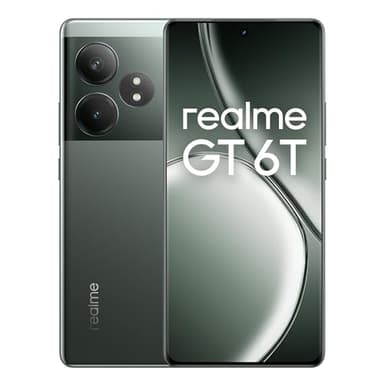 realme GT 6T 5G Smartphone, 12+256 GB, Snapdragon 7+ Gen 3 Flagship Chipset, 120 Hz 6000 nit Hyper Display, 120W SUPERVOOC Charge, 5500 mAh Battery, Sony 50MP OIS Camera, Razor Green (no Adapter)