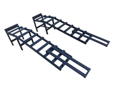 MajdTech 2 x Auffahrrampe 4 Tonen mit Verlängerung, 330 mm Hoch, 280 mm Breit, Kfz Rampe Hebeplattform Auffahrbock Hebebühne, für Autos, SUVs, 4x4s, Vans