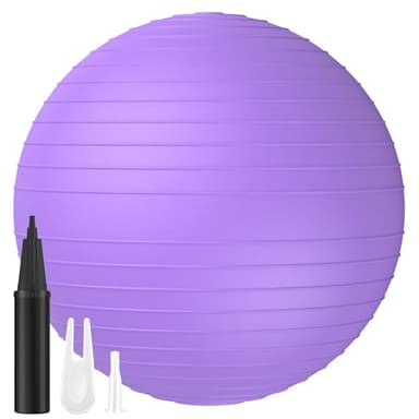 GLOSKIN Gymnastikball, Fitness -Yoga -Ball, Sitzball, Yoga Ball,Gymnastikball für Das Wiederherstellungstraining Nach der Geburt und Kerntraining Mit Luftpumpe, Zuhause, Fitnessstudio, Büro -Fitness
