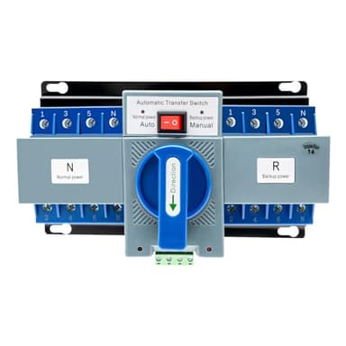 4-poliger 63A Automatischer Transferschalter, Notstrom-Umschalter, Dual-Power-Transferschalter mit Indikatoranzeige, für den Hausstrom, Krankenhäuser, Einkaufszentren