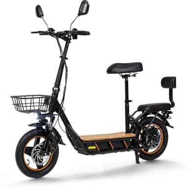 Kukirin Faltbarer E Scooter,Elektro Elektroroller Erwachsene Elektroscooter,E Roller Offroad,Elektro Scooter Roller,100 Km Reichweite,48V26Ah,120 KG Tragkraft - C1PRO