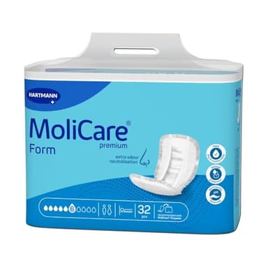MoliCare Premium Form Extra Plus Inkontinenzeinlagen: bei schwerer Inkontinenz für Frauen und Männer; 6 Tropfen, 30 St