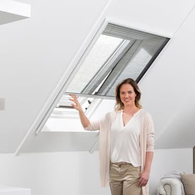 empasa Insektenschutz Fliegengitter Dachfenster Plissee Master Alurahmen, individuell zuschneidbar, als Selbstbausatz