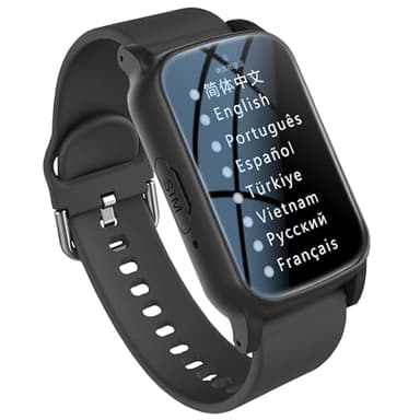 Weyot Notfalluhr Für Senioren, Notruf Uhr Mit Sturzerkennung, Senioren Notruf Armband Mit SOS Notfallknopf, HD-Sprachanruf Und Wasserdicht, Notrufknopf Für Senioren,Black