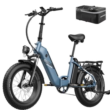 Fafrees FF20 Polar Fatbike E Bike Herren Fahrrad mit 48V 10,4Ah*2 Akkus, E-Bike Damen 20 Zoll, E Mountainbike 6km/h Gehhilfe, Elektrofahrräder Klappbar Fatbike Ebike MTB 65 N.m bis 160KM