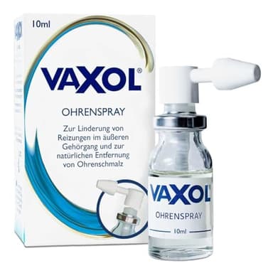 Vaxol OHRENSPRAY: Entfernt überschüssiges und verhärtetes Ohrenschmalz - Lindert Jucken & Reizungen - Pump-Sprüh-System - Geeignet für alle Altersgruppen (1+) - 10ml