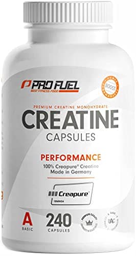 Creatin Kapseln 240x mit 850mg Creapure® Kreatin Monohydrat - hochwertiges Creatine Made in Germany - optimal hochdosiert mit 3000 mg reinem Creatin pro Tag - laborgeprüft mit Zertifikat - 100% vegan