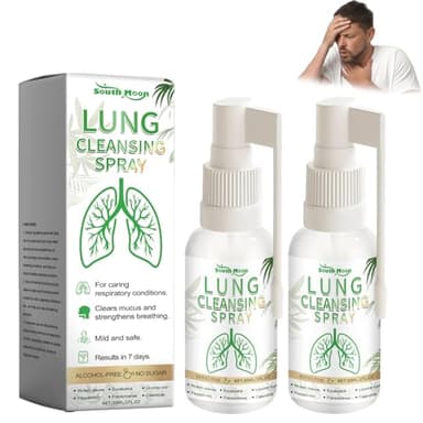Quartel Lungenspray 2 Stück Lungenreinigungsspray Lung Cleansing Spray Eignet Sich zur Entfernung von, Reinigung Und Atmung (30 Ml)