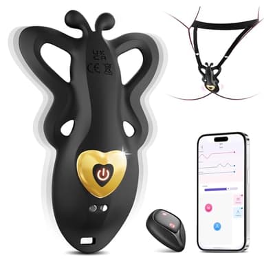 String Sexspielzeug Sets Vibration für Frauen Klitoris Vulva Vibrator mit 9 Vibrationen, Leise Sex Spielzeug für die Frau Paare Extrem Sex mit APP Fernbedienung Bdsm Vibratorensets für Frauen