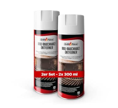 Grillfürst BBQ-Rauchharzentferner, 2 x 300 ml - Aktivschaumreiniger